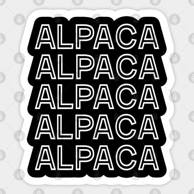 Alpaca Lover Funny Gift Sticker by cedricchungerxc